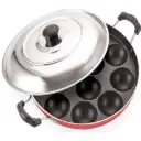 APPAM PATRA Paddu Maker Ponganalu Maker kuzhi paniyaram with Lid 1.2 L capacity