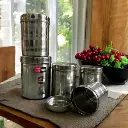 (set of 5) steel boxes for kitchen | 250 ml, 350ml, 500ml, 800ml, 1100ml | Set of 5 stainless steel containers