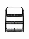 Shoe Rack 3 Shelves Durable and Multipurpose Metal Shoe Rack