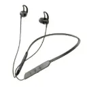 BT Max 24 Hours Playtime Motor Look, 5.0 Bluetooth, IPX4 Wireless Bluetooth Neckband Headset (Black, In the Ear)
