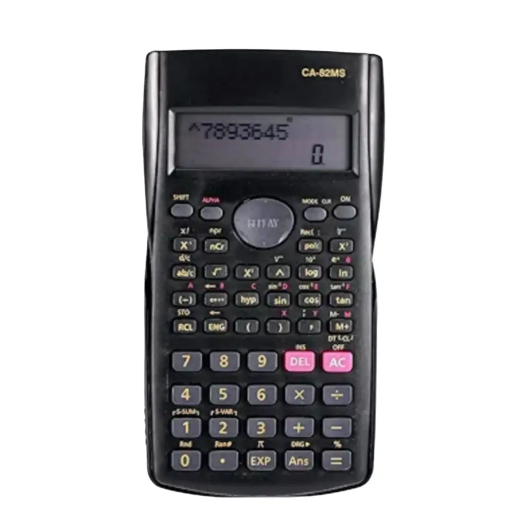 Math Scientific Calculator Multifunctional Desktop Calculator with Double Lines LCD Display
