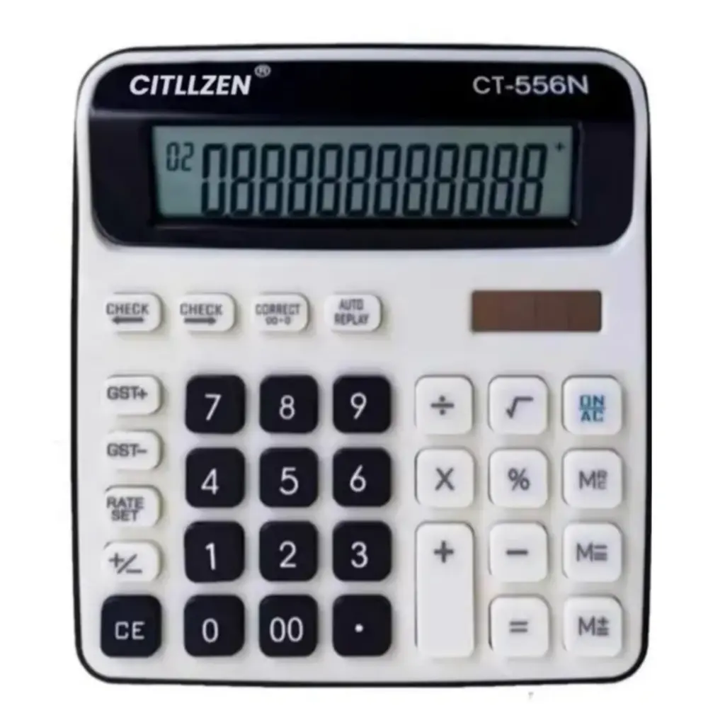 Smart calculator with soft button for financial purpose with gst function