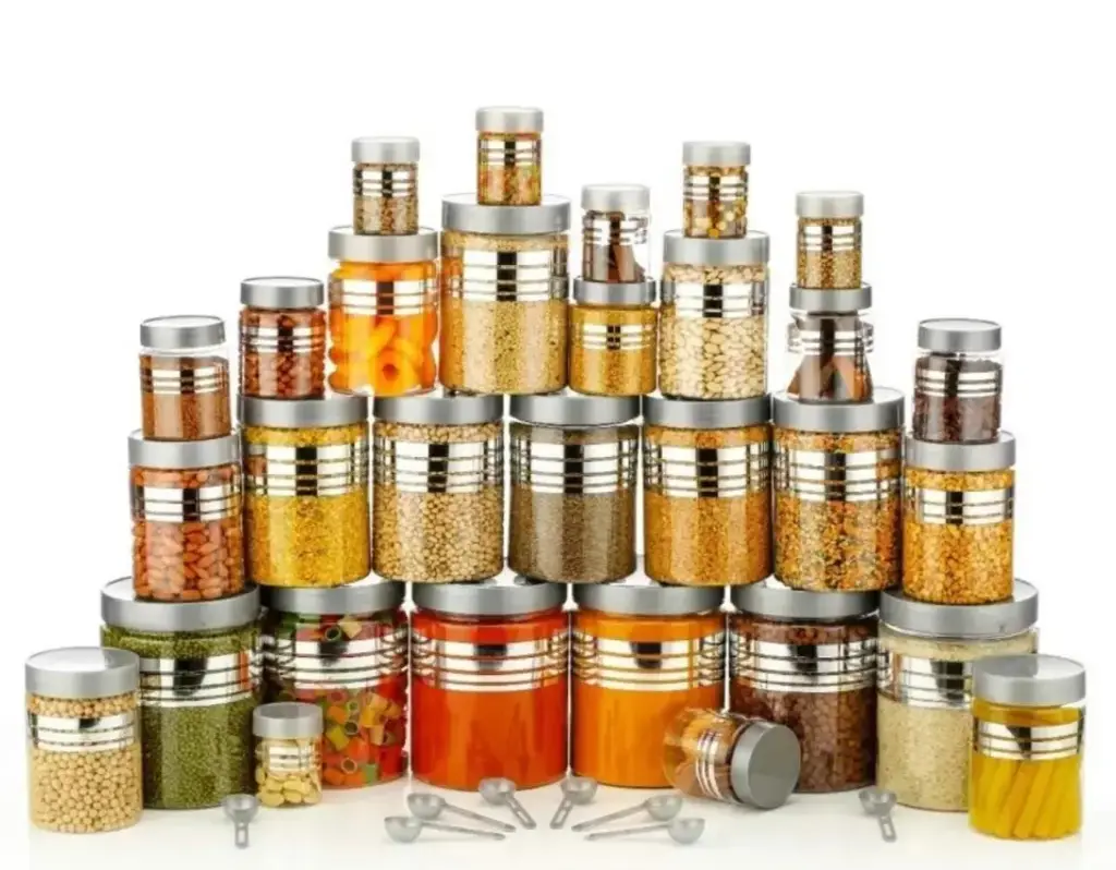Air Tight Kitchen Storage Jar-Set Of 24 | Multi Purpuse Container Set