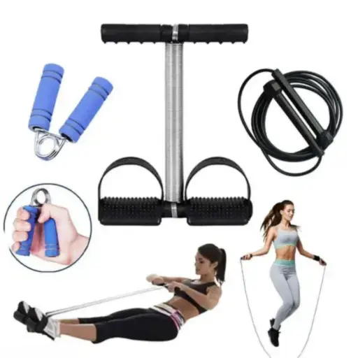 Tummy Trimmer With Skipping Rope|Reduce Tummy, Tone Arms,Thigh,Chest