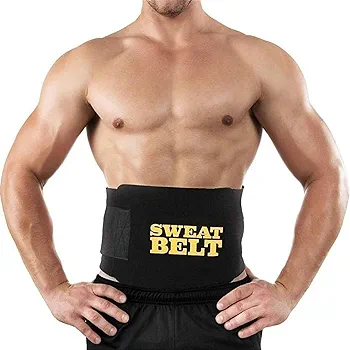 sweat belt for men & women fat loss belt,yoga belt ,exercise belt high quality sweat slim belt (Free size,Pack of 1 )