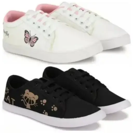 Stryder shoes Latest stylish trending casual shoes for women and girls combo shoes ( pack of 2 )