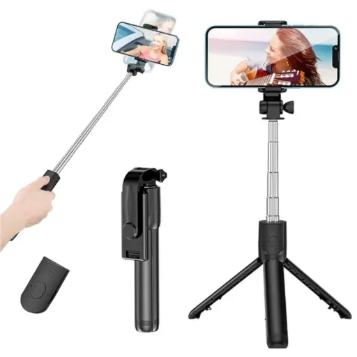 Bluetooth Extendable Selfie Stick with Wireless Remote|Selfie Stick|Adjustable and Rotatable Design